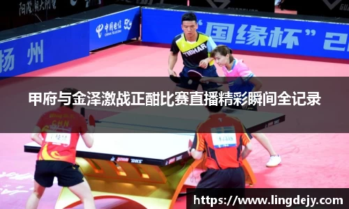 甲府与金泽激战正酣比赛直播精彩瞬间全记录