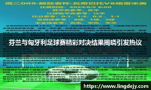 芬兰与匈牙利足球赛精彩对决结果揭晓引发热议