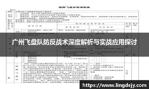 广州飞盘队防反战术深度解析与实战应用探讨